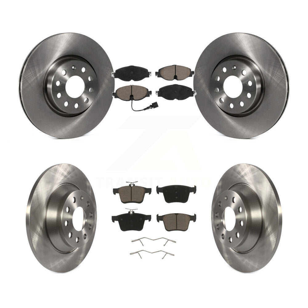 Front Rear Disc Brake Rotors And Ceramic Pads Kit For Audi TT Quattro K8C-100876