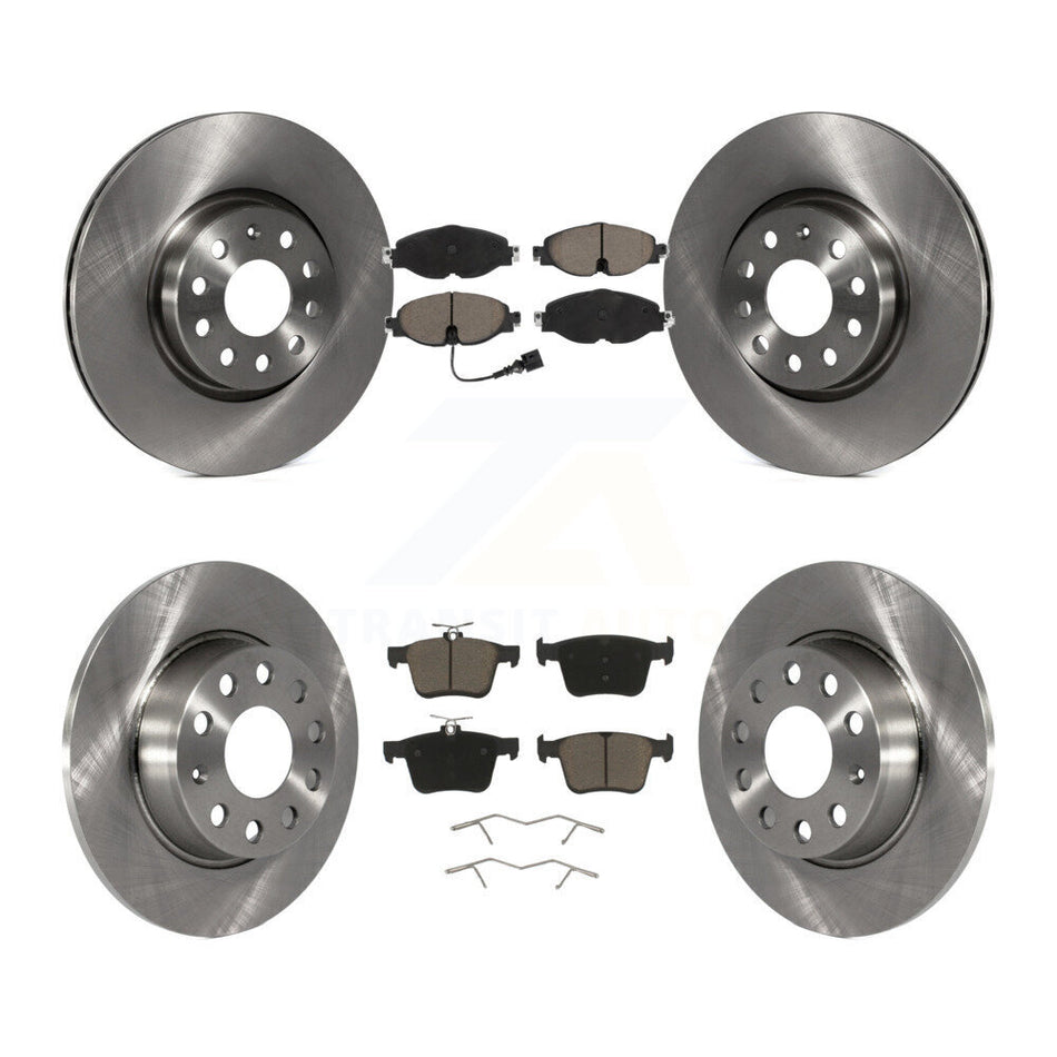 Front Rear Brake Rotor & Ceramic Pad Kit For Volkswagen Taos Audi A3 Quattro Sportback TT K8C-100878