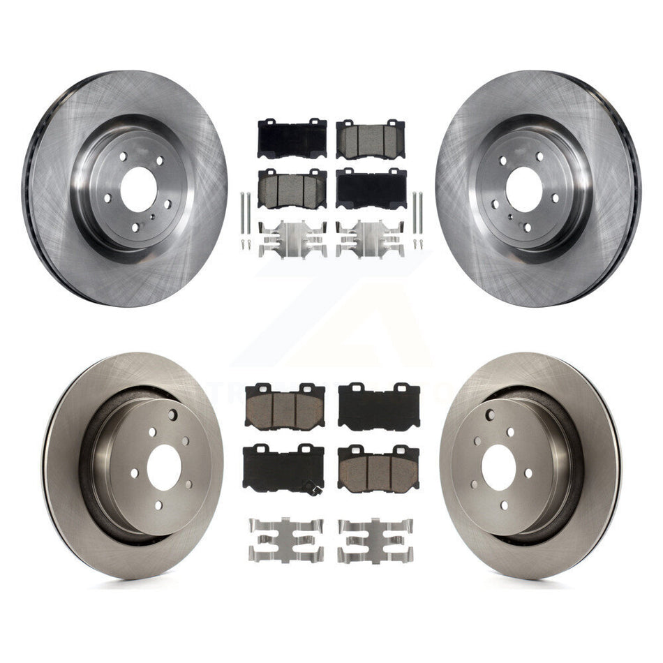 Front Rear Disc Brake Rotors And Ceramic Pads Kit For INFINITI Q50 M37 Q60 Q70 Q70L QX70 M56 FX50 K8C-100893