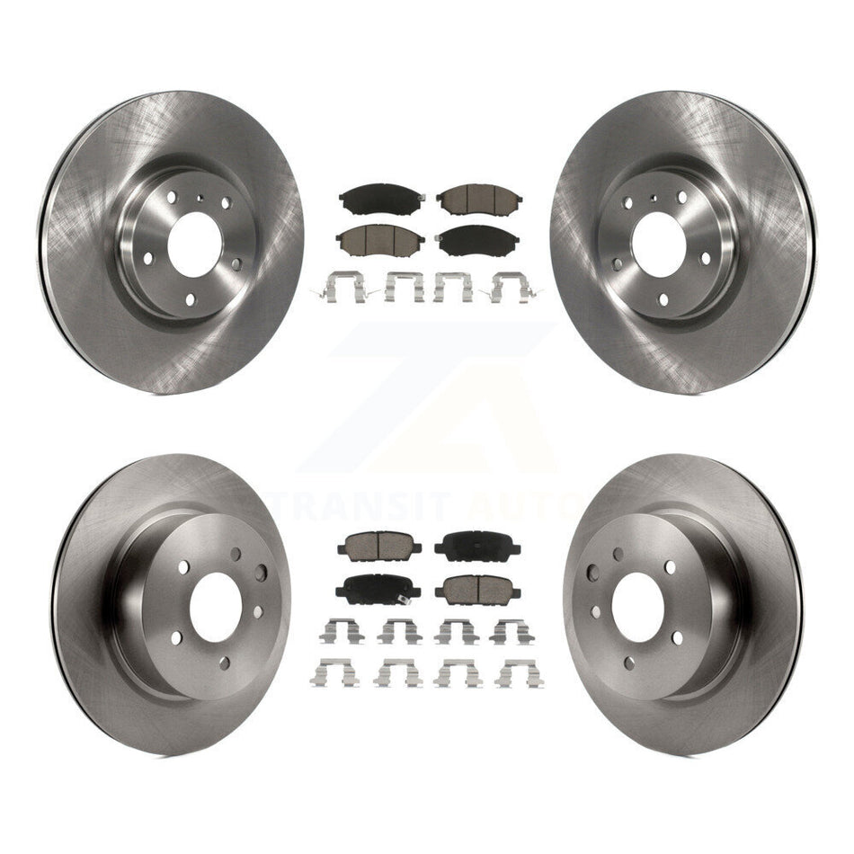 Front Rear Disc Brake Rotors And Ceramic Pads Kit For INFINITI G37 G35 M35 Nissan 350Z EX35 370Z G25 M45 Q40 QX50 EX37 K8C-100897