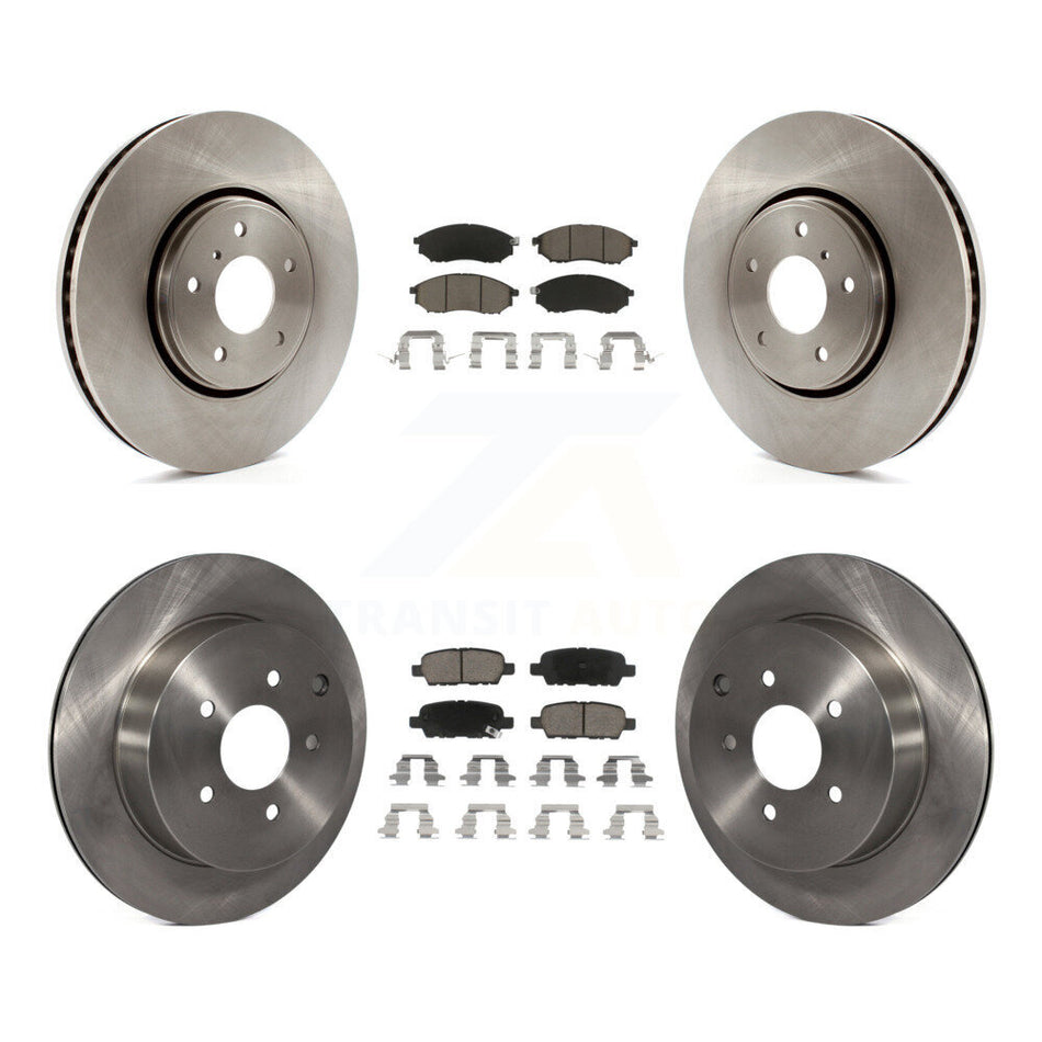 Front Rear Disc Brake Rotors And Ceramic Pads Kit For INFINITI FX35 FX37 QX70 FX45 K8C-100899