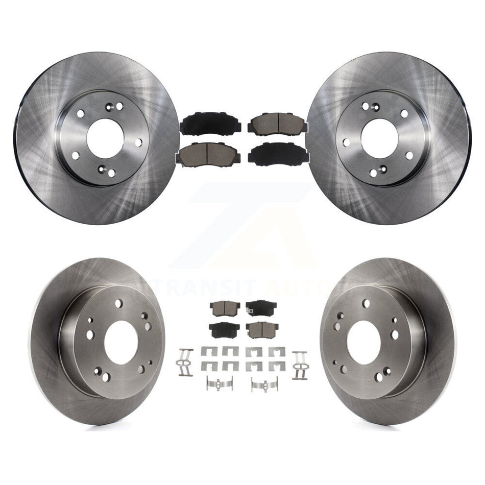 Front Rear Disc Brake Rotors And Ceramic Pads Kit For 1998-2002 Honda Accord 3.0L K8C-100900