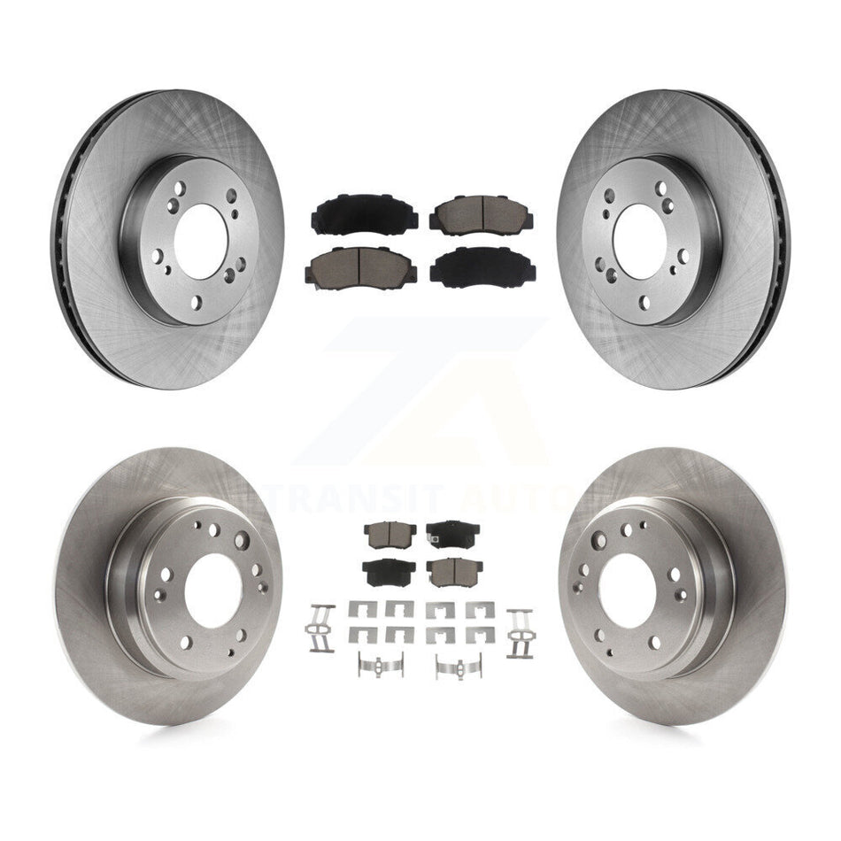 Front Rear Disc Brake Rotors And Ceramic Pads Kit For Acura Honda Odyssey Legend RL Isuzu Oasis K8C-100903