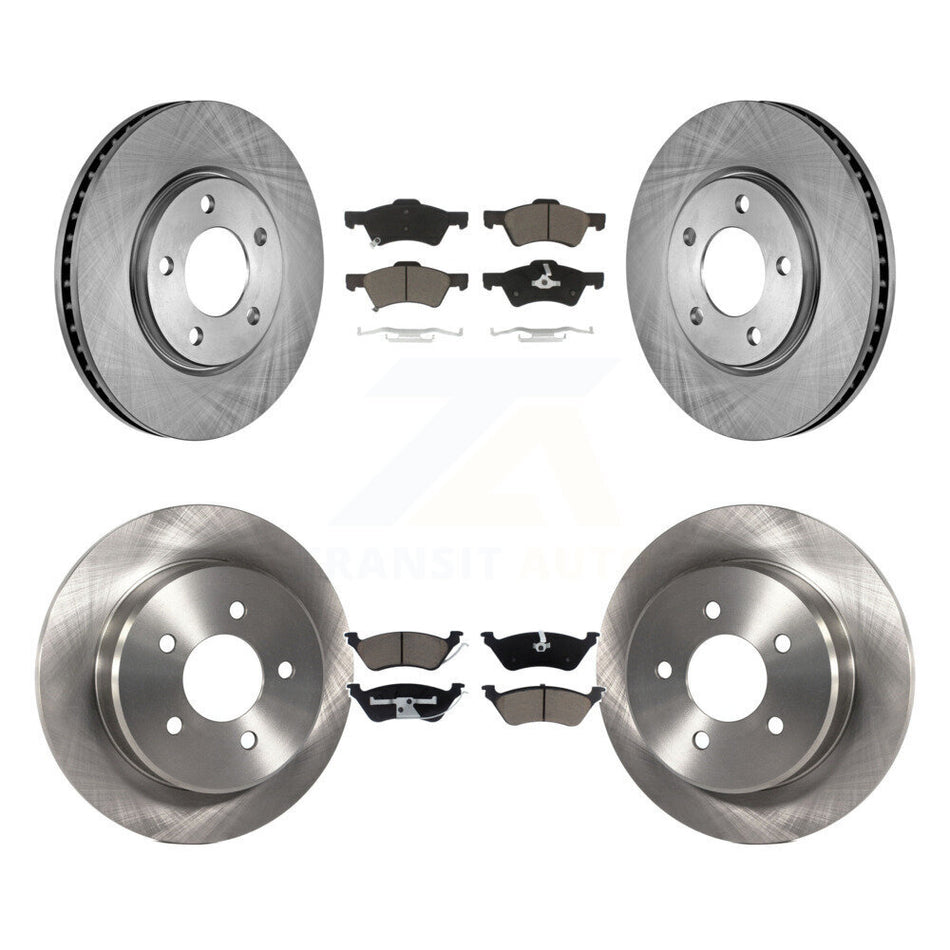 Front Rear Disc Brake Rotors And Ceramic Pads Kit For Dodge Grand Caravan Chrysler Town & Country Voyager K8C-100908