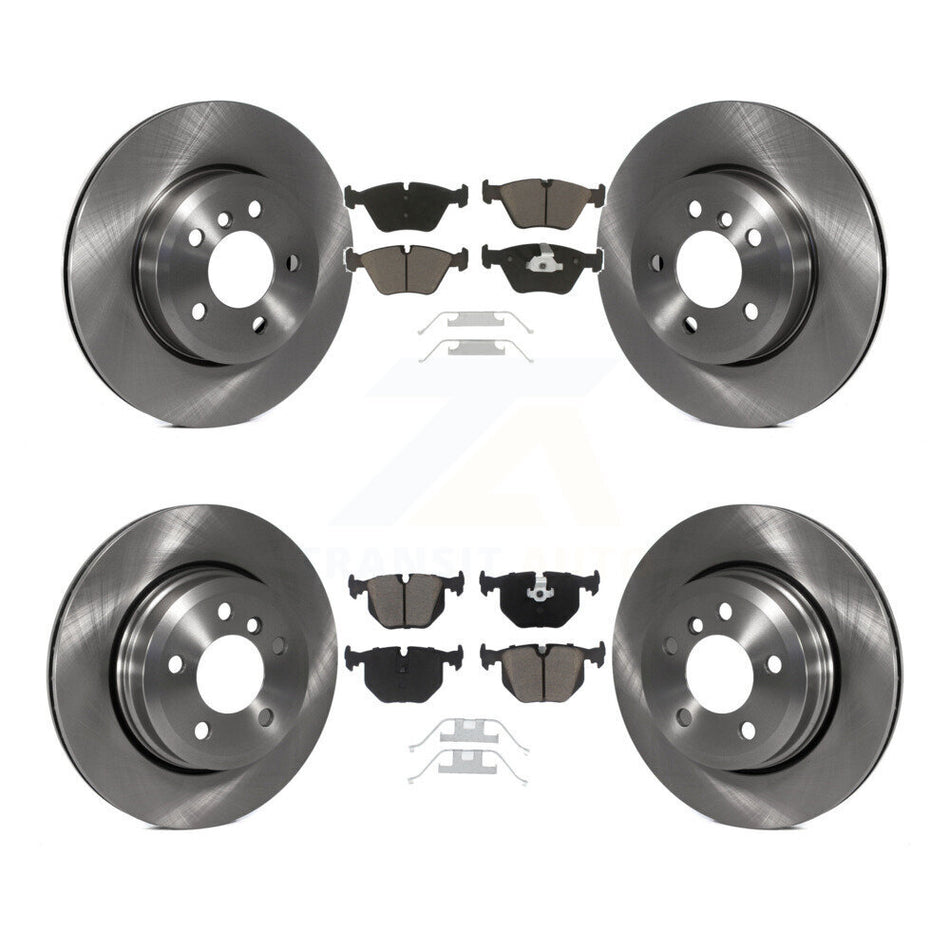 Front Rear Disc Brake Rotors And Ceramic Pads Kit For 2004-2010 BMW X3 K8C-100912