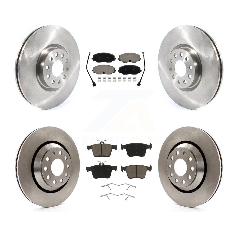 Front Rear Disc Brake Rotors And Ceramic Pads Kit For Volkswagen Atlas Cross Sport K8C-100915