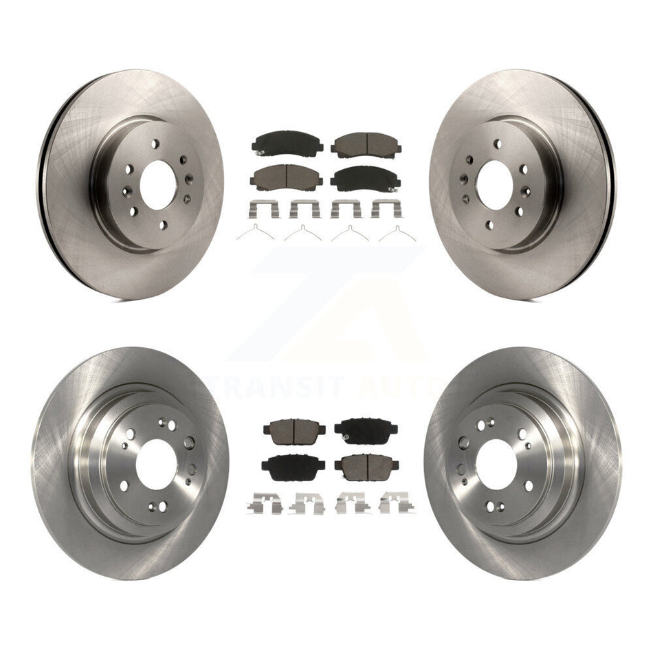 Front Rear Disc Brake Rotors And Ceramic Pads Kit For 2009-2014 Acura TL K8C-100930
