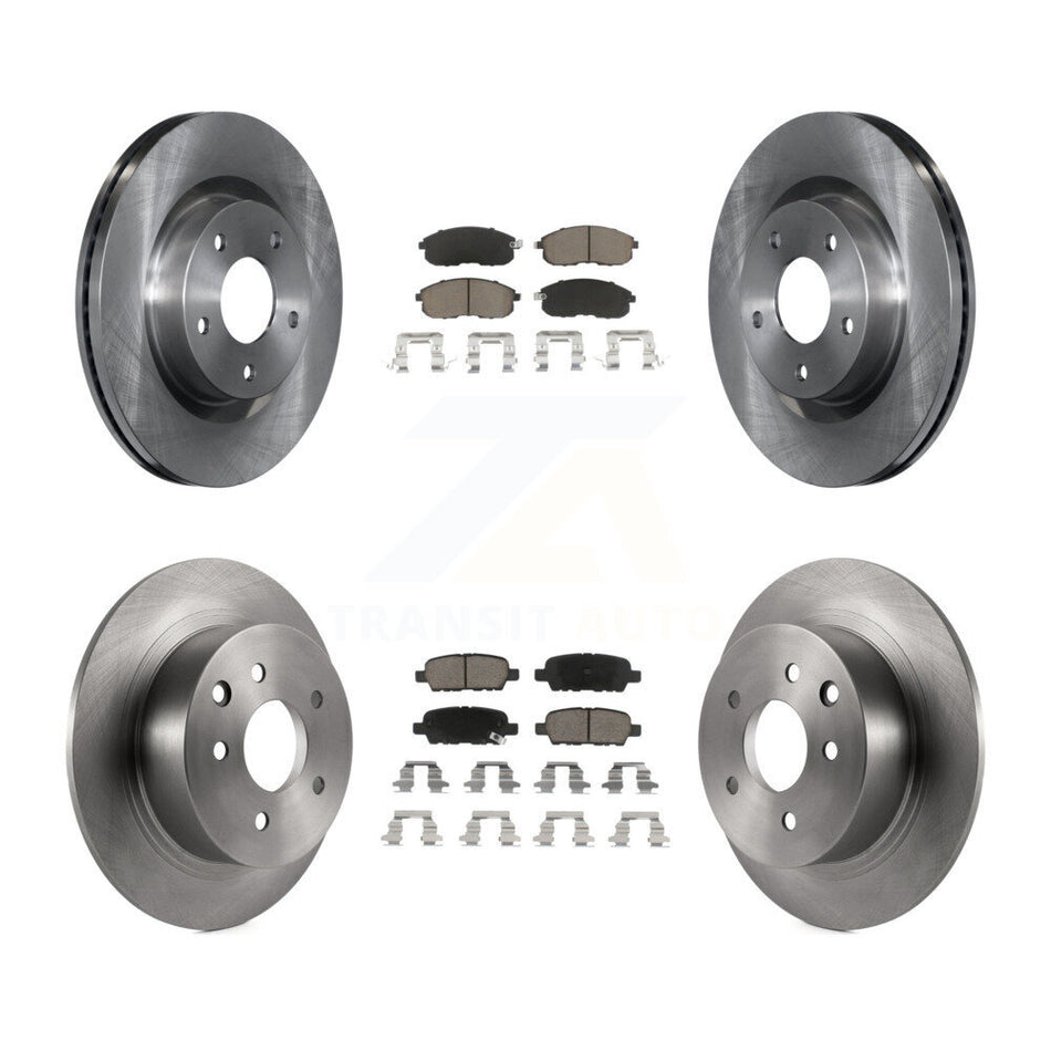 Front Rear Disc Brake Rotors And Ceramic Pads Kit For Nissan Altima K8C-100938