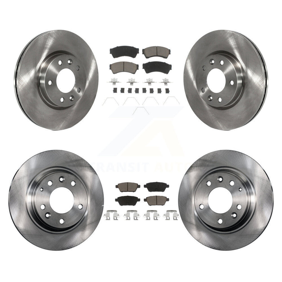 Front Rear Disc Brake Rotors And Ceramic Pads Kit For Ford Fusion Mazda 6 Lincoln MKZ Mercury Milan Zephyr K8C-100955