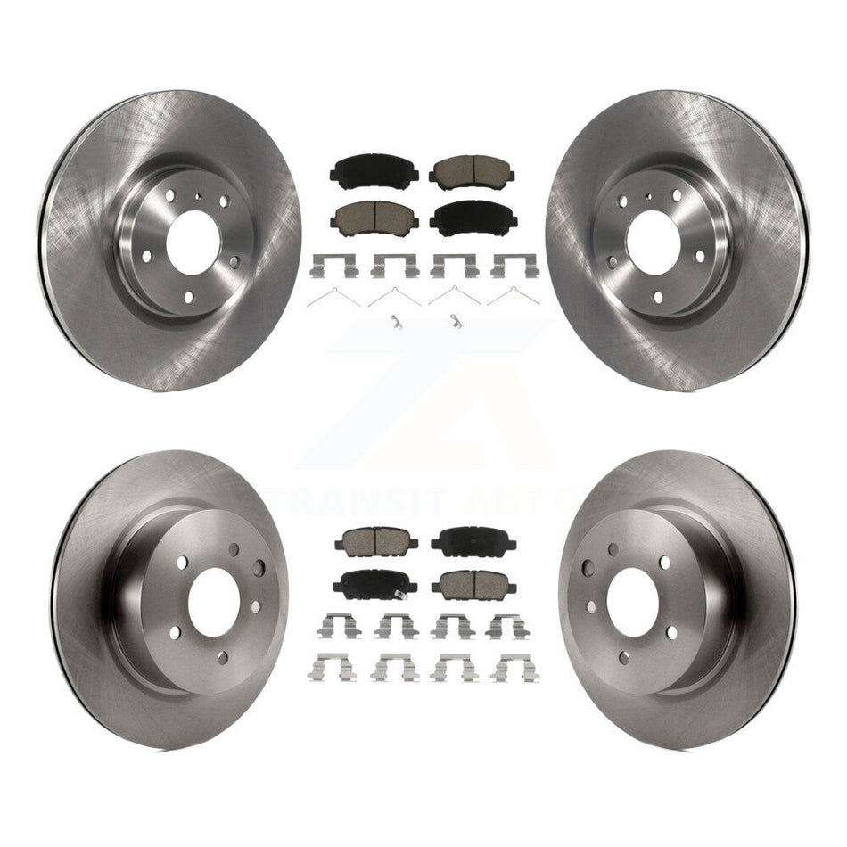 Front Rear Disc Brake Rotors And Ceramic Pads Kit For Nissan Maxima K8C-100969