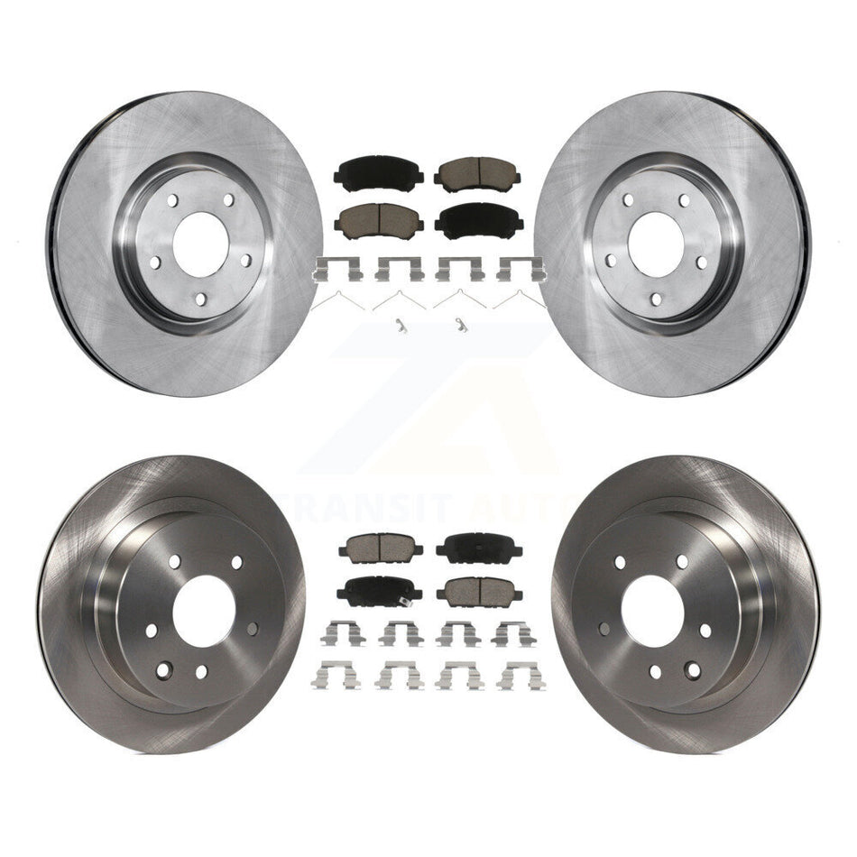 Front Rear Disc Brake Rotors And Ceramic Pads Kit For 2014-2017 Nissan Juke Nismo RS K8C-100972