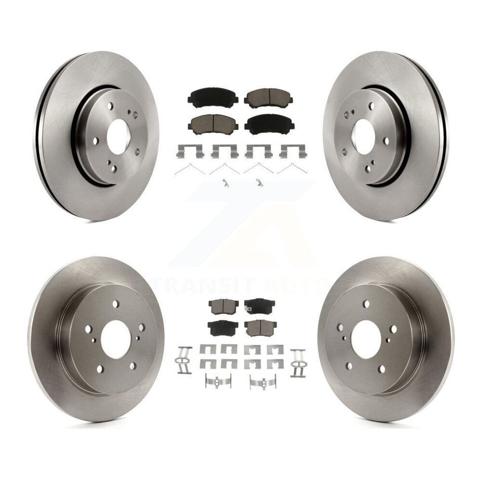 Front Rear Disc Brake Rotors And Ceramic Pads Kit For 2010-2013 Suzuki Kizashi K8C-100974