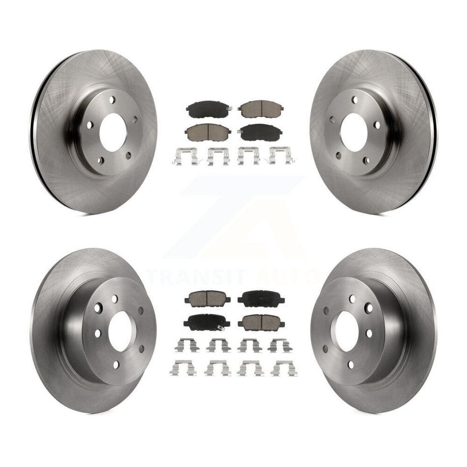 Front Rear Disc Brake Rotors And Ceramic Pads Kit For Nissan Altima K8C-100980
