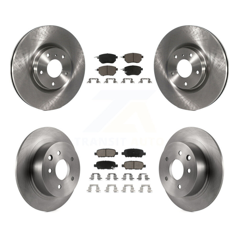 Front Rear Disc Brake Rotors And Ceramic Pads Kit For Nissan Altima Maxima K8C-100981