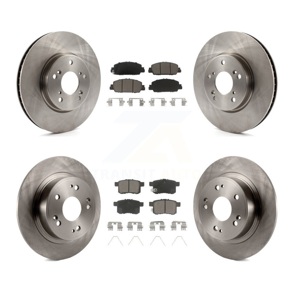 Front Rear Disc Brake Rotors And Ceramic Pads Kit For Honda Accord K8C-100982