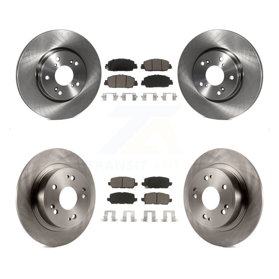 Front Rear Disc Brake Rotors And Ceramic Pads Kit For 2016-2022 Honda HR-V K8C-100984