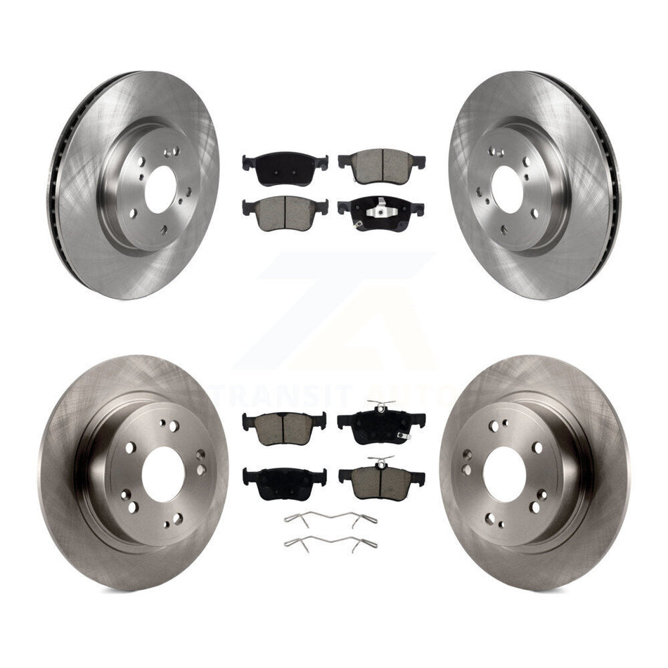 Front Rear Disc Brake Rotors And Ceramic Pads Kit For Honda Accord K8C-100986