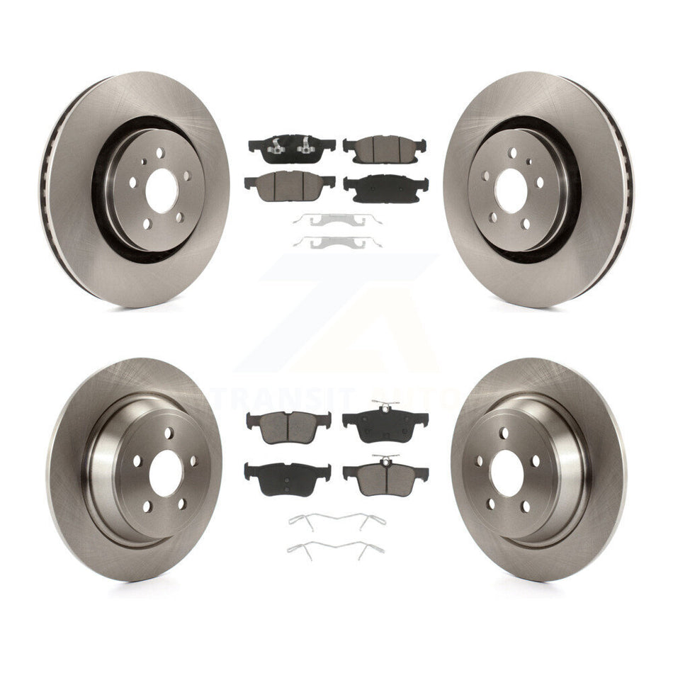 Front Rear Disc Brake Rotors And Ceramic Pads Kit For Ford Edge Lincoln MKX Nautilus K8C-100991