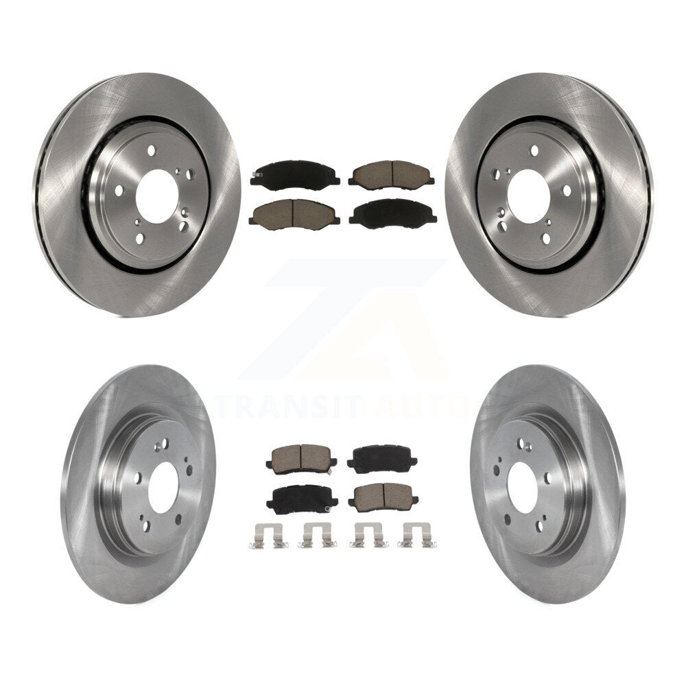 Front Rear Disc Brake Rotors And Ceramic Pads Kit For 2018-2023 Honda Odyssey K8C-100994