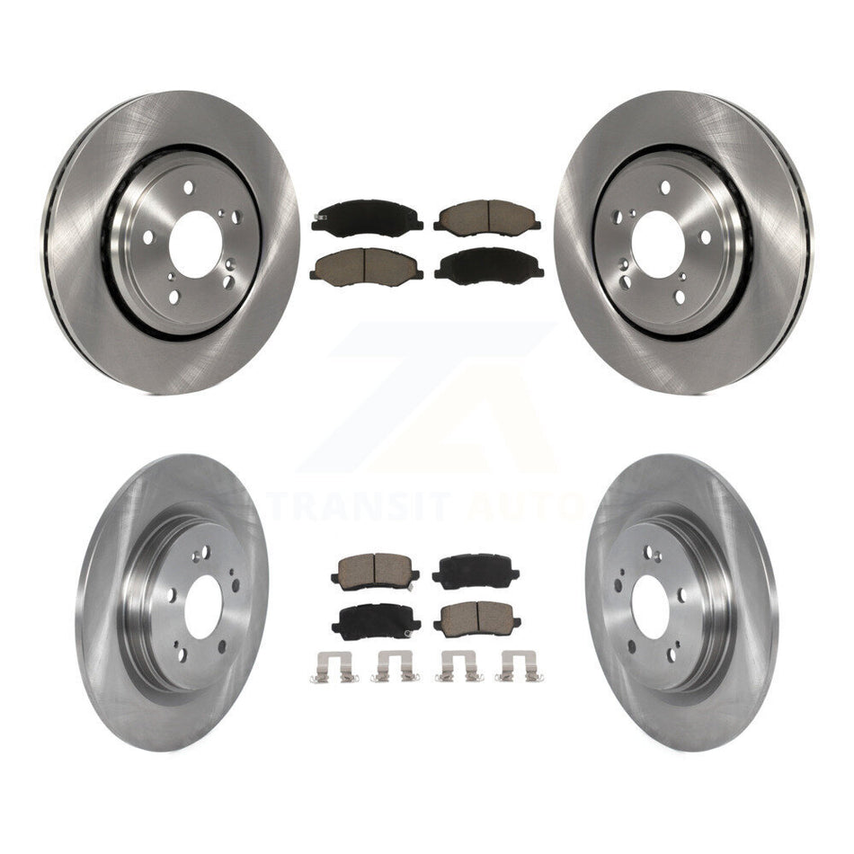 Front Rear Disc Brake Rotors And Ceramic Pads Kit For 2018-2023 Honda Odyssey K8C-100994