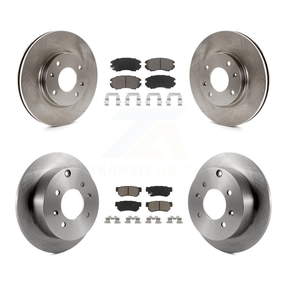 Front Rear Disc Brake Rotors And Ceramic Pads Kit For Kia Optima Hyundai Sonata Magentis K8C-101004
