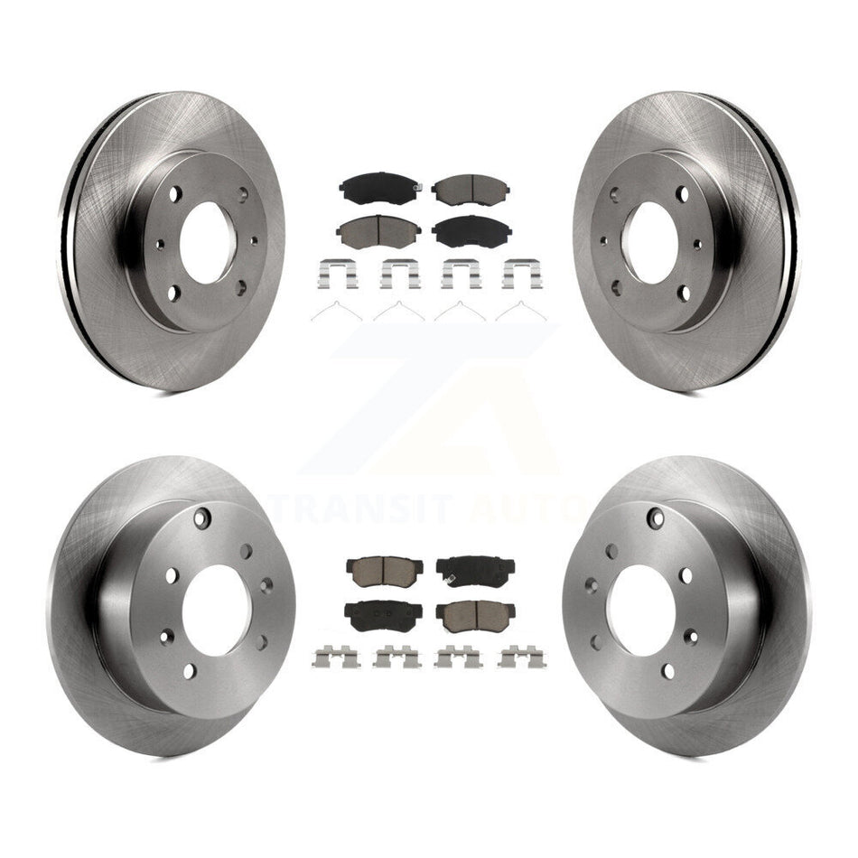 Front Rear Disc Brake Rotors And Ceramic Pads Kit For Hyundai Sonata K8C-101008