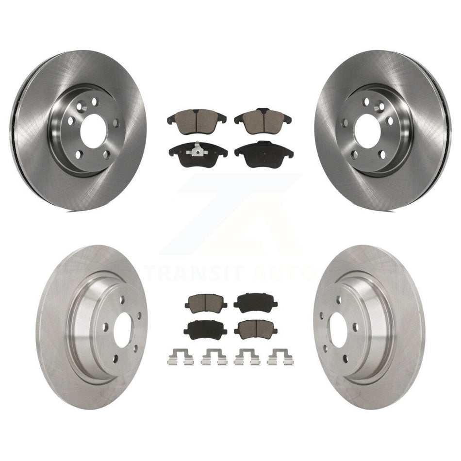 Front Rear Disc Brake Rotors And Ceramic Pads Kit For 2012-2015 Land Rover Range Evoque K8C-101010
