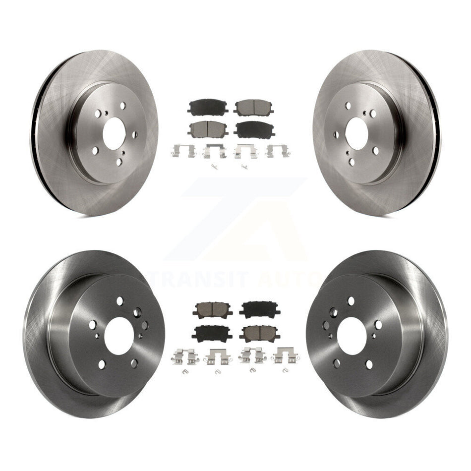 Front Rear Disc Brake Rotors And Ceramic Pads Kit For Lexus Toyota Highlander RX350 RX330 RX400h K8C-101015