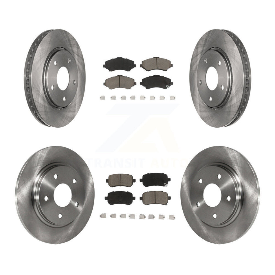 Front Rear Disc Brake Rotors And Ceramic Pads Kit For Dodge Grand Caravan Chrysler Town & Country Journey Volkswagen Routan Ram C/V K8C-101026