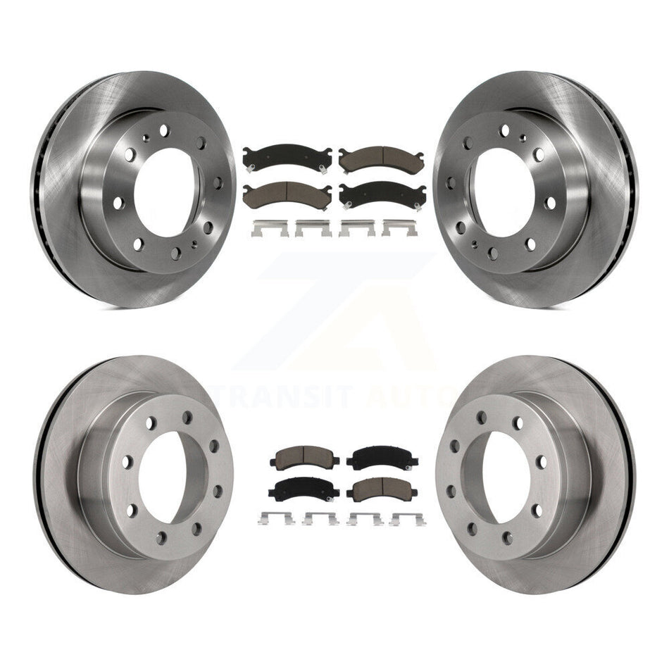 Front Rear Disc Brake Rotors And Ceramic Pads Kit For Chevrolet Express 2500 GMC Savana K8C-101033