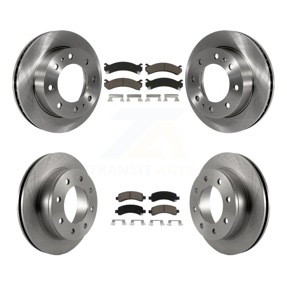 Front Rear Disc Brake Rotors And Ceramic Pads Kit For Chevrolet Express 2500 GMC Savana K8C-101034