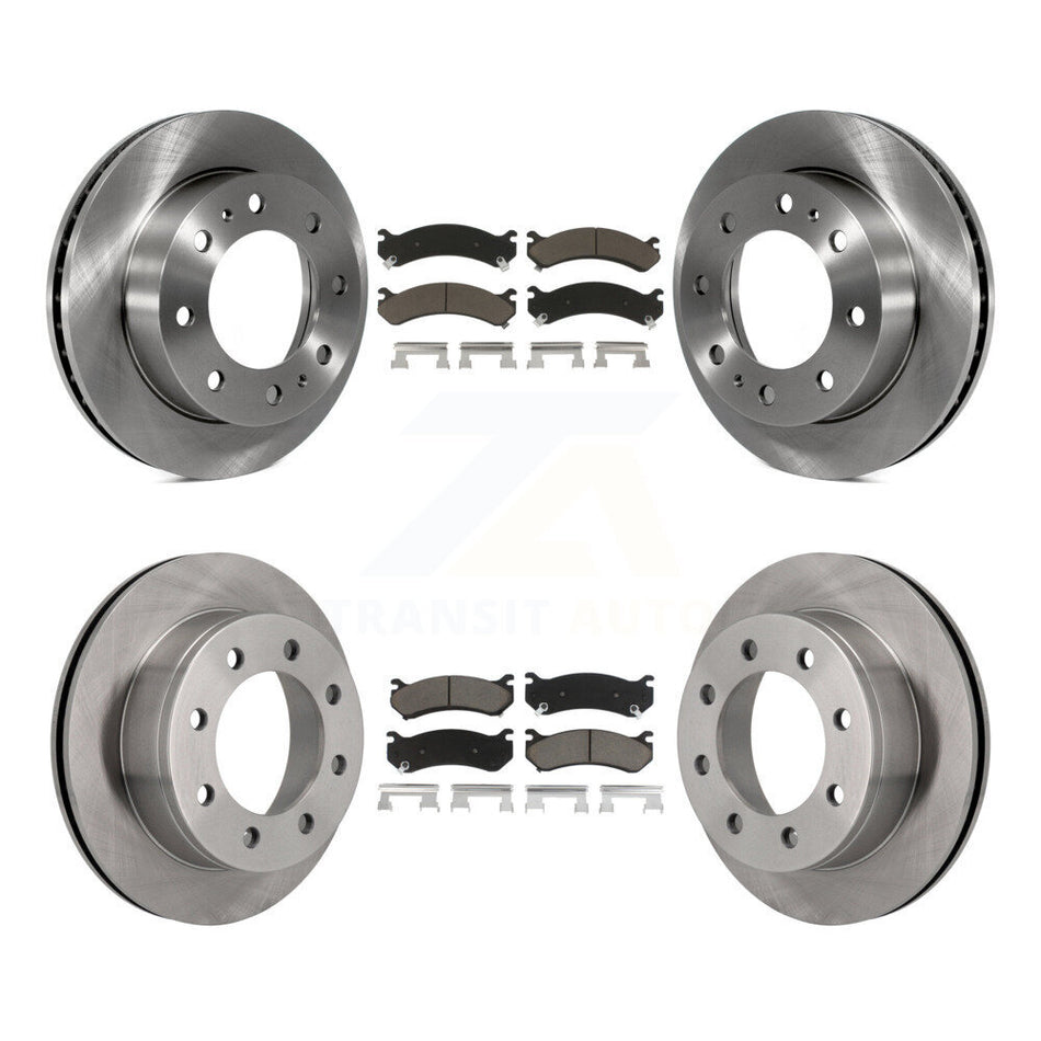 Front Rear Disc Brake Rotors And Ceramic Pads Kit For Chevrolet Silverado 2500 HD GMC Sierra 3500 Classic Suburban Yukon XL Avalanche K8C-101035