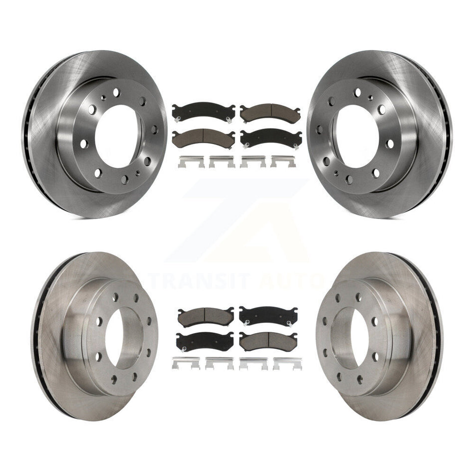 Front Rear Disc Brake Rotors And Ceramic Pads Kit For Chevrolet Silverado 2500 HD GMC Sierra Hummer H2 1500 Suburban Yukon XL Avalanche Classic K8C-101036