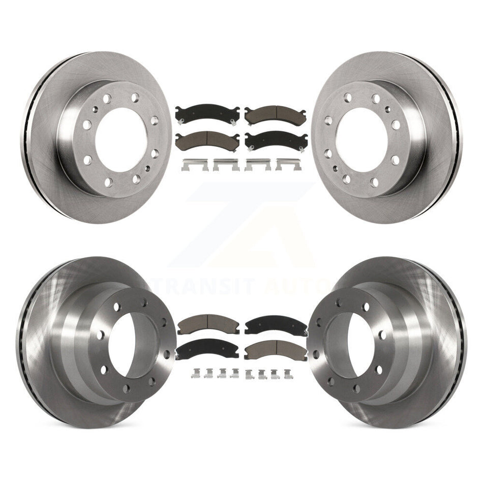 Front Rear Disc Brake Rotors And Ceramic Pads Kit For Chevrolet Express 4500 GMC Savana K8C-101041