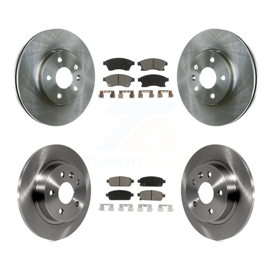 Front Rear Disc Brake Rotors And Ceramic Pads Kit For Chevrolet Cruze Sonic Limited K8C-101048