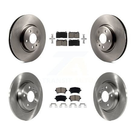 Front Rear Disc Brake Rotors And Ceramic Pads Kit For 2016 Audi Q5 FLEX engine K8C-101056