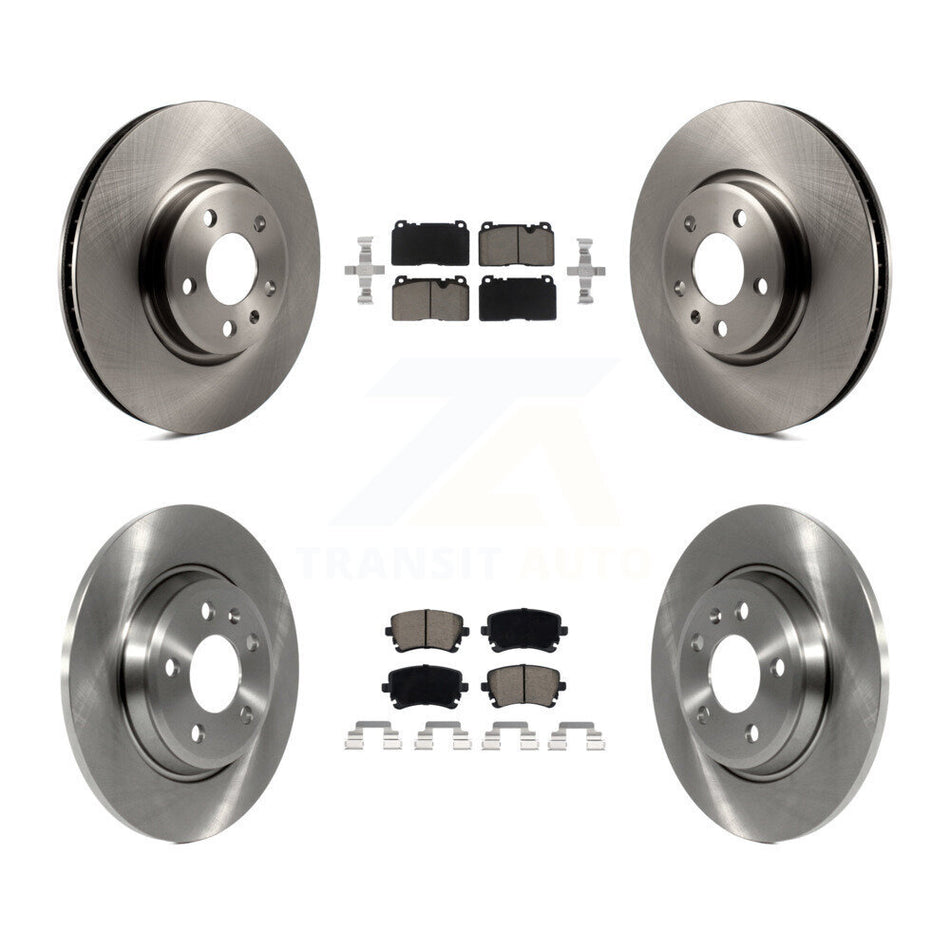 Front Rear Disc Brake Rotors And Ceramic Pads Kit For 2016 Audi Q5 FLEX engine K8C-101056