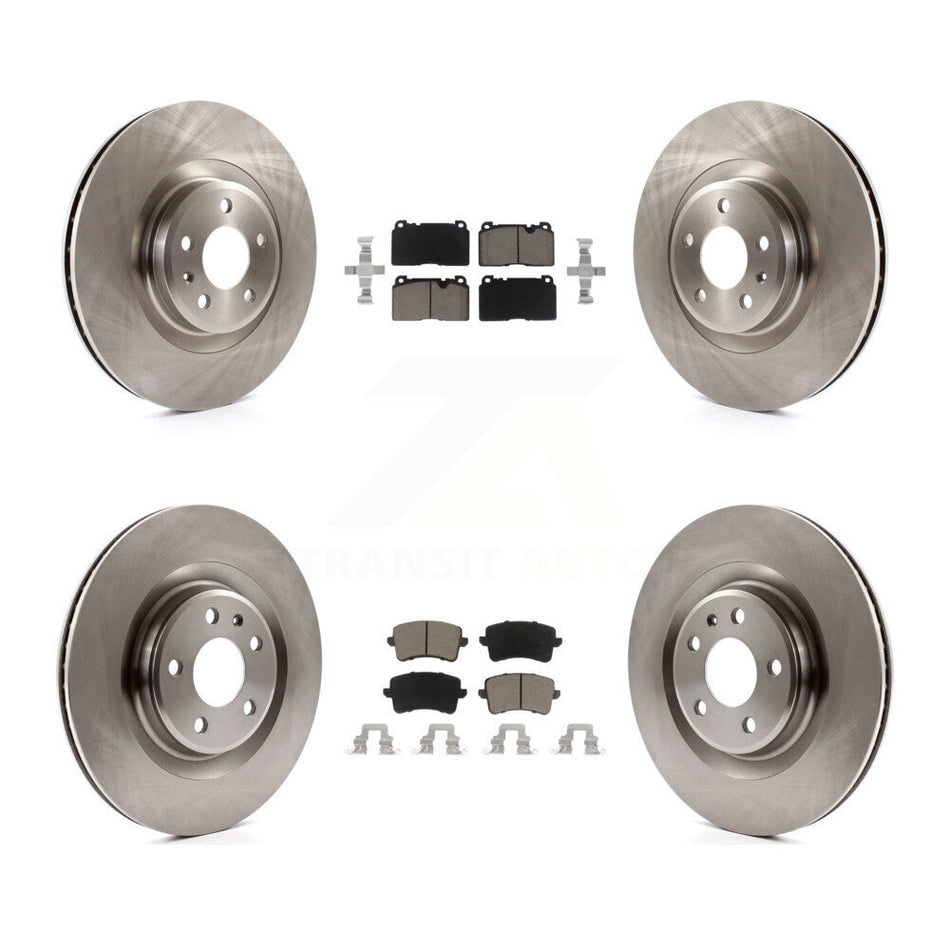 Front Rear Disc Brake Rotors And Ceramic Pads Kit For Audi Q5 K8C-101057