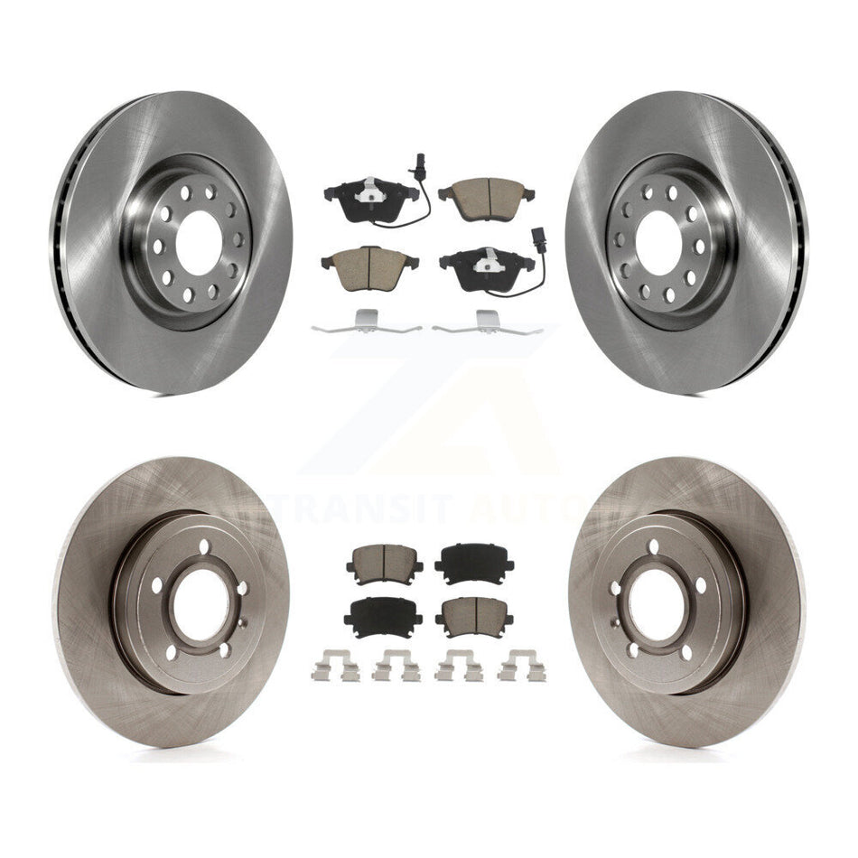Front Rear Disc Brake Rotors And Ceramic Pads Kit For Audi A4 Quattro K8C-101061