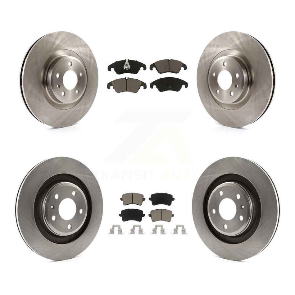 Front Rear Disc Brake Rotors And Ceramic Pads Kit For Audi S5 K8C-101066
