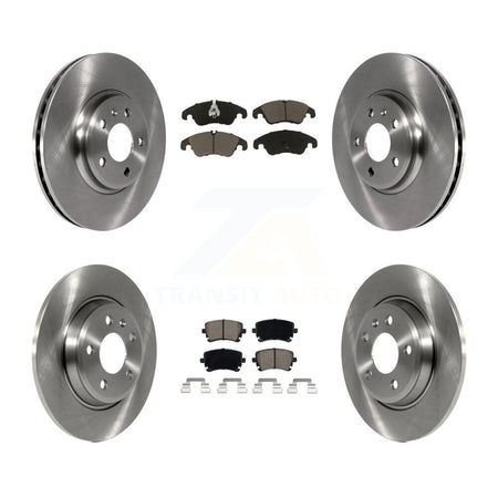 Front Rear Disc Brake Rotors And Ceramic Pads Kit For 2013 Audi A4 allroad K8C-101071