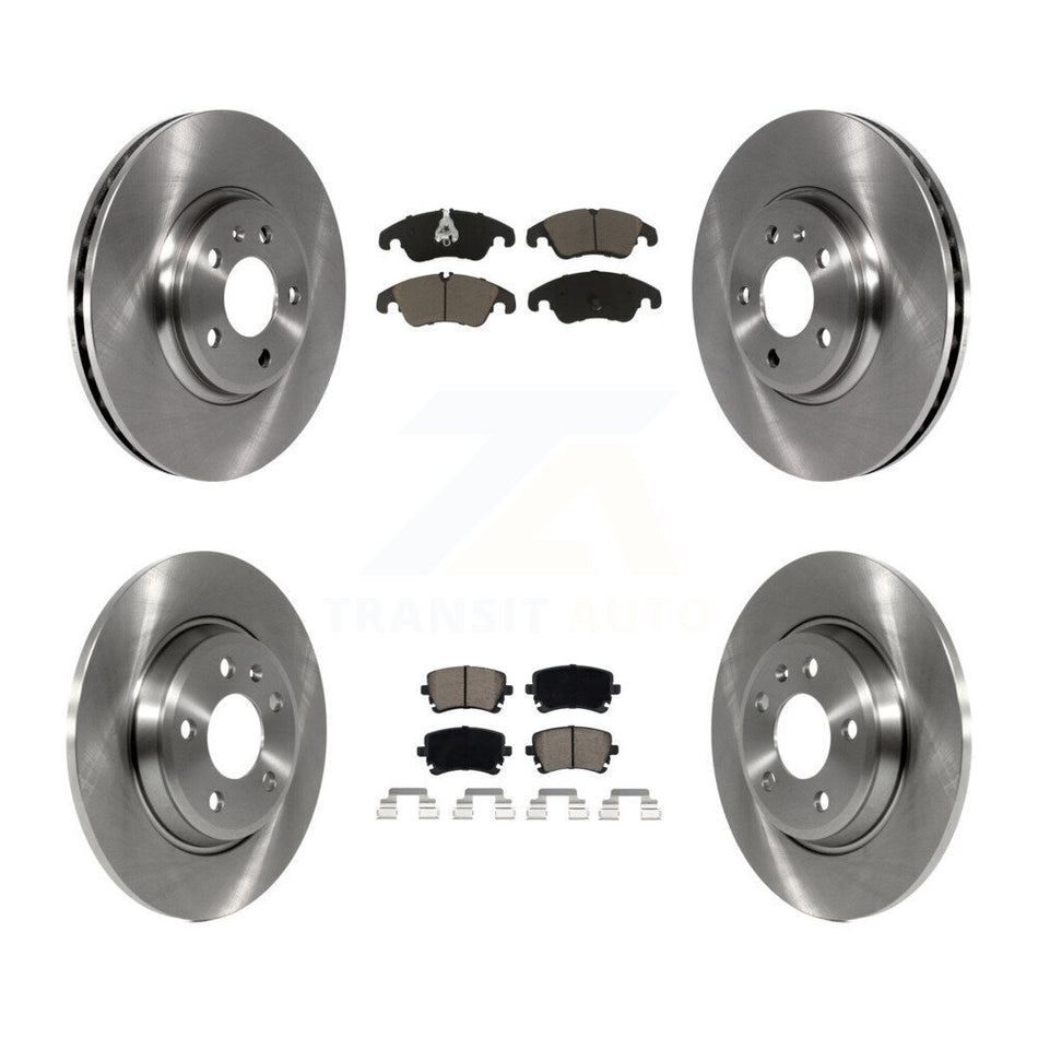 Front Rear Disc Brake Rotors And Ceramic Pads Kit For 2013 Audi A4 allroad K8C-101071