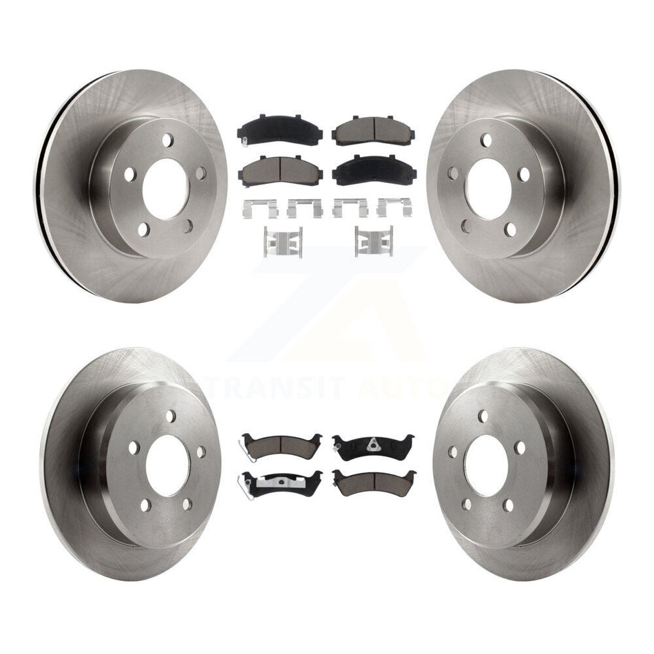 Front Rear Disc Brake Rotors And Ceramic Pads Kit For 2001 Ford Explorer AWD 4WD From 01 02 K8C-101088