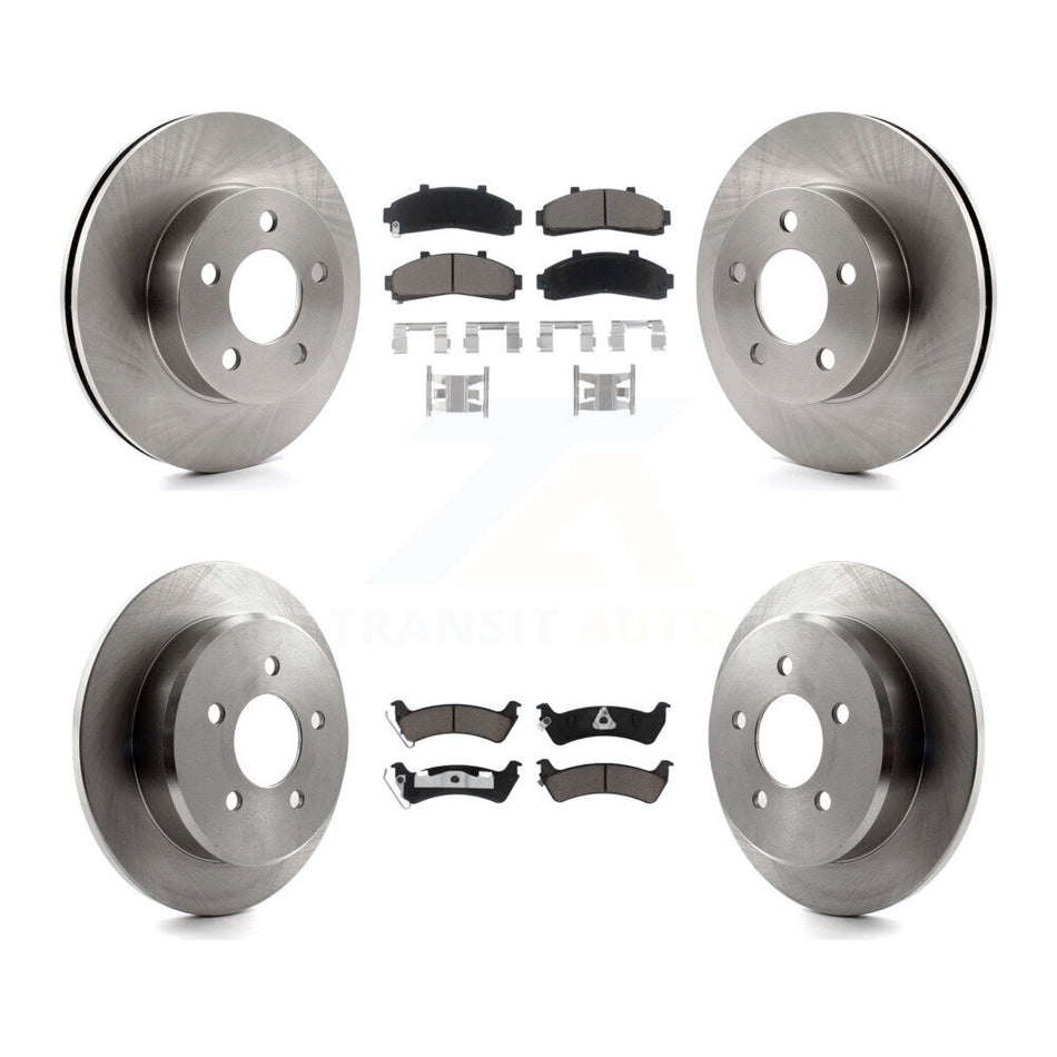 Front Rear Disc Brake Rotors And Ceramic Pads Kit For 2001 Ford Explorer AWD 4WD From 01 02 K8C-101088