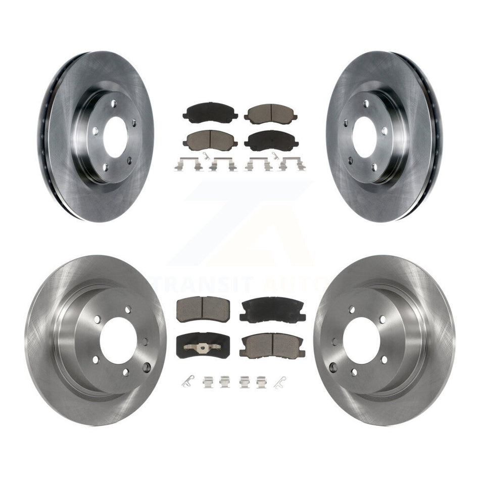 Front Rear Disc Brake Rotors And Ceramic Pads Kit For Jeep Patriot Compass Chrysler Dodge Avenger Sebring Mitsubishi Lancer 200 Outlander Sport RVR K8C-101091