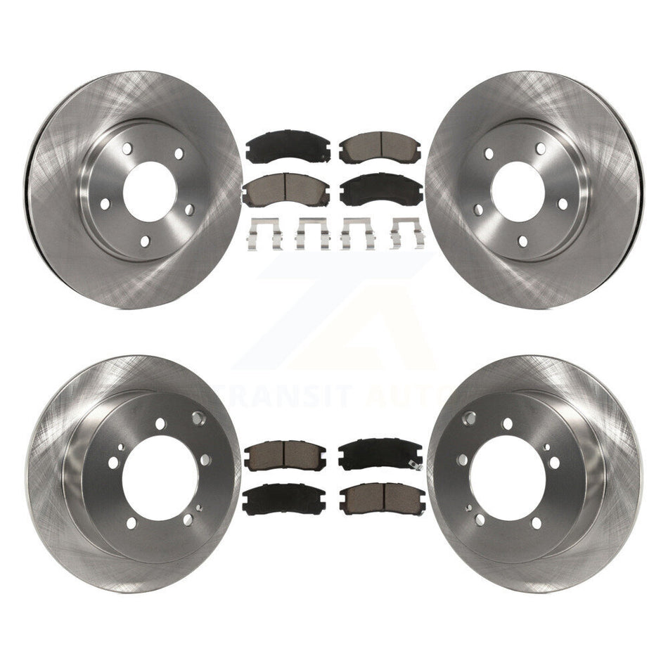 Front Rear Disc Brake Rotors And Ceramic Pads Kit For 2000 Mitsubishi Eclipse 3.0L K8C-101094