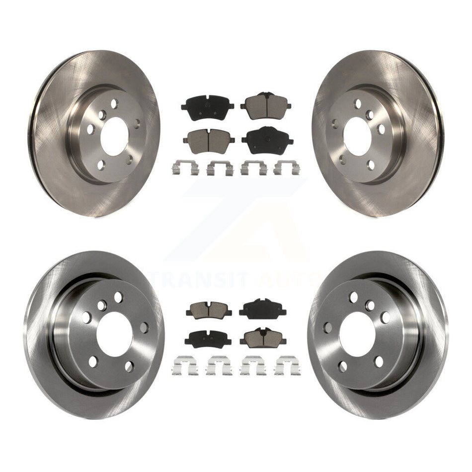 Front Rear Disc Brake Rotors And Ceramic Pads Kit For Mini Cooper K8C-101106