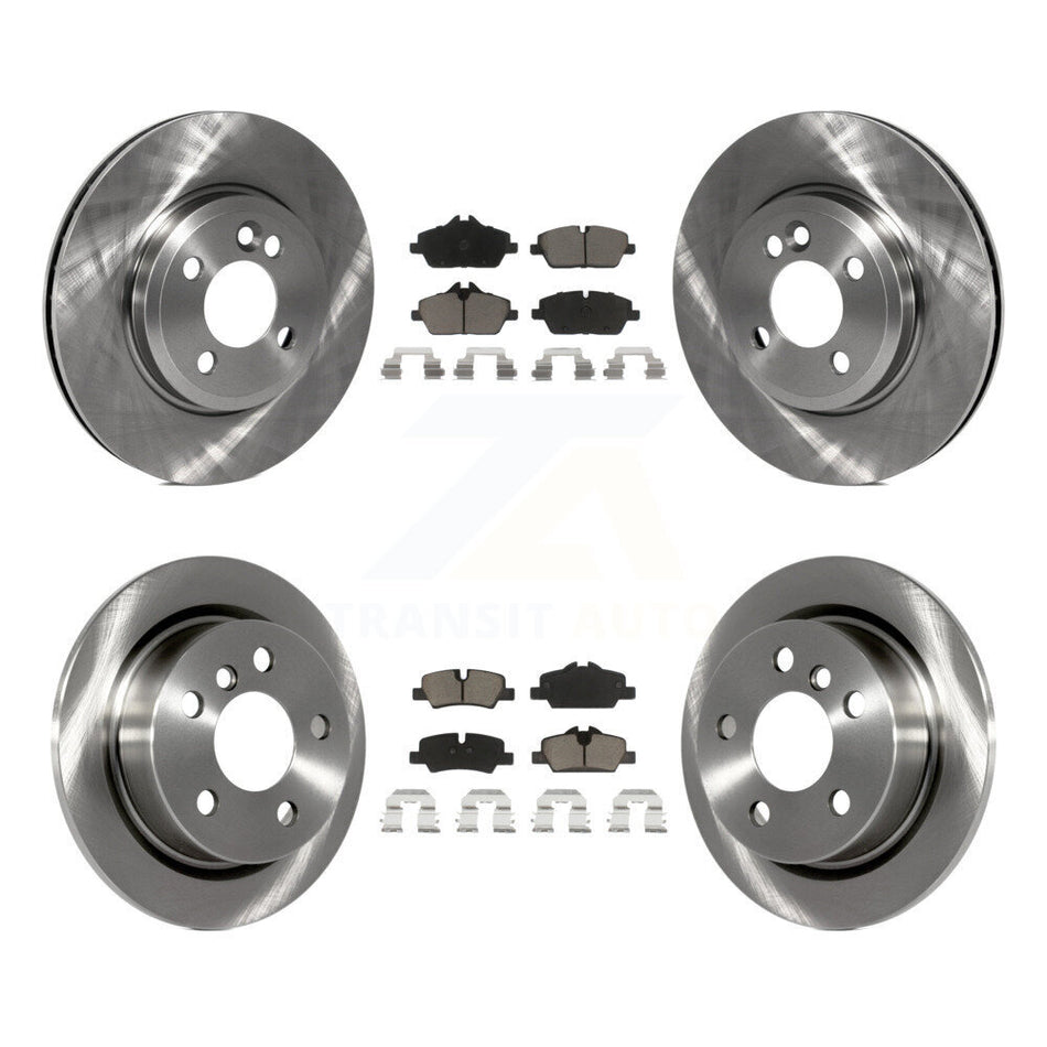 Front Rear Disc Brake Rotors And Ceramic Pads Kit For 2015 Mini Cooper 2.0L 1.5L With 280mm Diameter Rotor 4 Lug Wheels K8C-101107