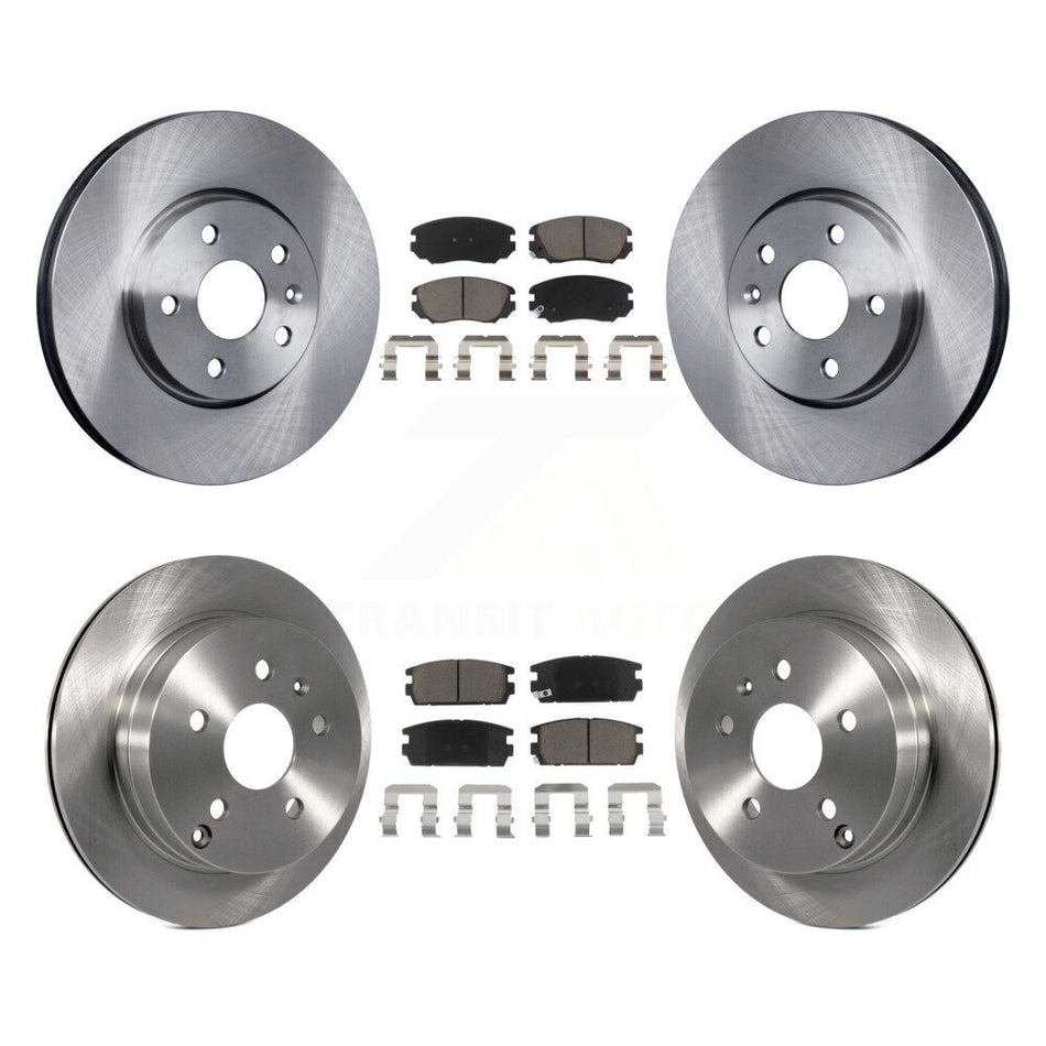 Front Rear Disc Brake Rotors And Ceramic Pads Kit For 2010-2017 Chevrolet Equinox GMC Terrain K8C-101109