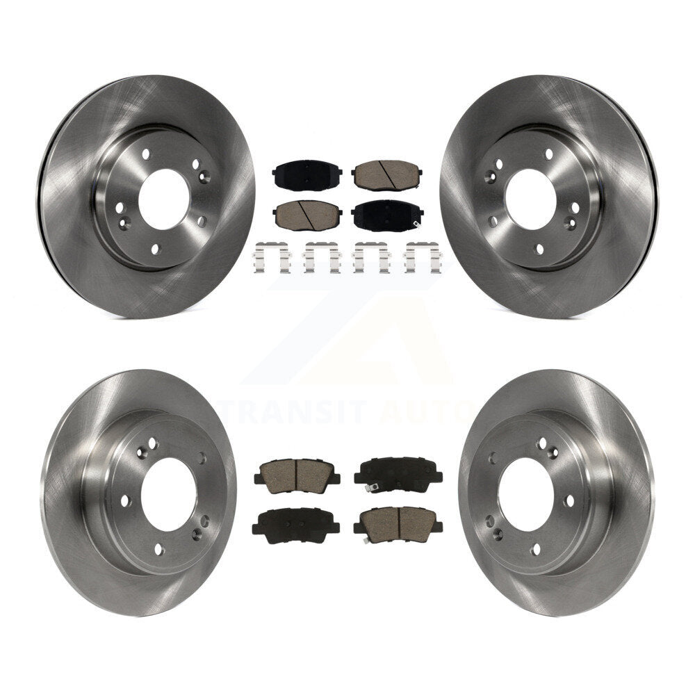 Front Rear Brake Rotors Ceramic Pad Kit For Kia Hyundai Forte Kona Soul Elantra GT Forte5 K8C-101134